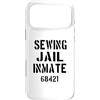 Sewing Sewists / Fabric Club Halloween D Custodia per iPhone 17 Pro Max Costume da prigioniero di cucito per Halloween