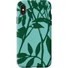 generic Custodia per iPhone X/XS Grafico Natura Botanica Verde Seafoam