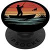 Regali Per Pescatori All'aperto Per La P Pescatore A Mosca Al Tramonto PopSockets PopGrip Adesivo