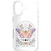Mystical Graphics Custodia per iPhone 17 Celestial Moth Occult Botanical Lunar Phase