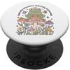 Groovy Mental Health Introvert Extrovert Frog Humor Cottagecore Saying PopSockets PopGrip Adesivo