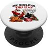 Santa Holiday Humor A causa dell'inflazione Divertimento Babbo Natale Halloween Ringraziamento Natale PopSockets PopGrip Adesivo