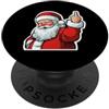 HUMBUGBRA divertente Babbo Natale dito medio anti Holiday F XMAS flip the bird PopSockets PopGrip Adesivo