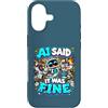 Definitely Not Fault Tech Custodia per iPhone 17 AI Did It Divertente Scusa Tech Alien Programmatore Umorismo