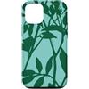 generic Custodia per iPhone 12/12 Pro Grafico Natura Botanica Verde Seafoam