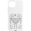 Mystical Graphics Custodia per iPhone 15 Plus Celestial Moth Love Makes Life Magical