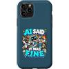Definitely Not Fault Tech Custodia per iPhone 11 Pro AI Did It Divertente Scusa Tech Alien Programmatore Umorismo