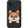 Cute Peeking Akita Inu Custodia per iPhone 11 Pro Max Carino Akita Inu Sbirciare Divertente Amante Del Cane Donne Uomini Bambini