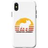 Frenchie Lovers Apparel Custodia per iPhone X/XS Francese Bulldog Retro Vintage Tramonto Frenchie Amante