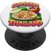 Thailandia Festa Souvenir Som Tam Insalata Papaya Thailandia Souvenir Cibo di Strada PopSockets PopGrip Adesivo