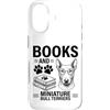 Funny Miniature Bull Terrier And Book De Custodia per iPhone 17 Libri e Bull Terrier in miniatura divertente Bull Terrier in miniatura