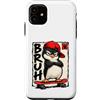 Skateboard Japan Otaku Kawaii Manga Samu Custodia per iPhone 11 Skateboard Grumpy Japan Animal Brush Anime Kawaii Otaku Y2K