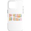Generic Custodia per iPhone 16 Pro No utero No Opinion, roe v wade rovesciato, pro aborto