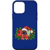 Joy Xmas Winter Faith Celebrations Desig Custodia per iPhone 12 mini Buon Natale Gioia Cappello di Babbo Natale Festivo Vacanze Agrifoglio Bacche