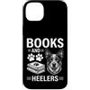 Funny Australian Cattle Dog And Book Des Custodia per iPhone 14 Plus Libri E Tacchi Divertente Australian Cattle Dog
