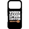 Funny Italian Tees Custodia per iPhone 17 Pro Cucchiaio in legno Survivor