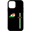 MASH MOSH Custodia per iPhone 12 mini Niger Map Silhouette Bandiera Strisce Nigerien Pride