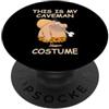 Caveman costume pun funny sarcastic pun Questo è il mio costume da uomo delle caverne PopSockets PopGrip Adesivo