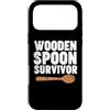 Funny Italian Tees Custodia per iPhone 17 Pro Max Cucchiaio in legno Survivor