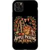 Family Apple Picking Day at the Autumn O Custodia per iPhone 11 Pro Max Stagione del raccolto autunnale della famiglia che abbina l'equipaggio di