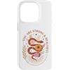 Mystical Graphics Custodia per iPhone 14 Pro Snake Floral Celestial Strong Beautiful Affirmation