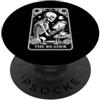 The Reader Tarot Card Book Lover Designs The Reader Tarocchi Carta Libro Amante Scheletro Lettura Divertente Libro PopSockets PopGrip Adesivo