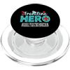 TeeaxArt Frontline Hero Christmas Gifts Tecnico di dialisi eroe in prima linea lavoratori essenziali Donne PopSockets PopGrip per MagSafe