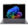 Acer Aspire 16 AI OLED (16", 1000 GB, 32 GB, DE, AMD Ryzen AI 7 350), Notebook, Argento, Grigio
