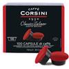 CAFFÈ CORSINI 1950 Caffè Corsini Classico Italiano, Capsule Compatibili Lavazza, A Modo Mio, Da 7.5 Grammi Di Caffè Macinato, 100 Unità, Confezione da 1