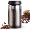 VOHESEA Contenitore sottovuoto per la conservazione di caffè e alimenti, ermetico, pompa per vuoto integrata, tenuta ermetica da 1,2 litri, vetro pulito con coperchio (1200 ml)