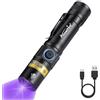 Alonefire SV38 5W 365nm Torcia UV LED Professionale Ricaricabile USB Tipo C Ultravioletti Luce Nera Rileva Urina per Resina, Pesca, Fluoresceina, Scorpioni, Colla, Minerali con Batteria Litio