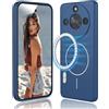 DESSEN Cover Magnetica per Honor Magic 7 Lite 5G / Magic7 Lite 5G - Custodia in Silicone Liquido Morbido, Antiurto Protezione Case, Compatibile con Accessori Magnetico, Blu