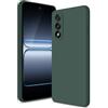 Btstring Cover per OnePlus Nord 5, Verde | Custodia Antiurto, Sottile in Silicone TPU, Fodera in Microfibra, Protezione della Fotocamera