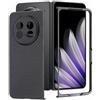 COQUE per Custodia per telefono con texture in fibra per Oppo Find N5 - Custodia protettiva sottile, resistente e antiscivolo, custodia per Oppo Find N5-Nero