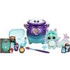 Magic Mixies - Magico calderone Viola con Giocattolo interattivo Blu e Peluche da 20,3 cm, segui Il Libro degli incantesimi Aggiungi Gli ingredienti magici, Chi creerai Magicamente?