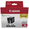 Canon Multipack nero originale PGI-2500BK XL 9254B011 - 5000 copie
