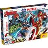 Liscianigiochi Marvel Puzzle DF M-Plus 48 Avengers, 99641 | Puzzle compatto illustrato, scena da colorare sul retro, analizza forme e colori, formato finale 35 x 25 cm