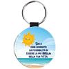 La Ruotante Portachiavi con frase motivazionale positiva donna vita sogno credere in se stessi migliore principesse con retro in finta pelle idea regalo (9)