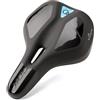 DDK Comfort Plus sella per bicicletta - Memory Foam Comfort Sella - Allevia la pressione e assorbimento degli urti - Comoda e morbida sella imbottita per uomo e donna