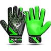 BEAST RAGE Guanti da portiere da calcio per bambini, ragazzi e giovani, guanti da portiere da calcio da 4 mm con palmo in lattice antiscivolo doppio supporto per il polso, guanti da calcio per tutte