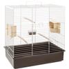 Ferplast Gabbia zincata sonia grigia per calopsiti e parrocchetti - 61,5 x 40 x h 65 cm - ferplast