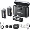 Godox WES1 Kit2 Microfono Lavalier senza fili 2 trasmettitori 1 ricevitore