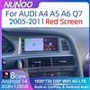 Nunoo Autoradio Nunoo Android 14 CarPlay per Audi A4 A5 A6 Q7 MMI 2G Basic con schermo rosso, GPS, navigatore, stereo multimediale e WiFi