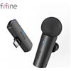 FIFINE Microfono di registrazione lavalier wireless, mini MIC di tipo C per telefono cellulare/tablet/laptop, streaming live/Vlog/Interview-M6