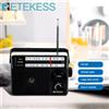 Retekess TR633 Radio FM Radio portatili AM FM Ricaricabile a batteria Radio Indicatore di ricerca Luce Grande scala Casa senior