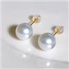RWBUY Nuovi Arrivi: Orecchini di Perle Akoya Naturali Bianche Rotonde AAAA+ 6-7mm, 7-8mm, 8-9mm, 9-10mm, 11-12mm in Oro 14K a Prezzo Vantaggioso
