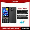 UNIWA HOPE XS17 4G Touch Screen Tastiera Telefono da 3,5 pollici Android 8.1 Doppia scheda SIM 2 GB di RAM + 16 GB di ROM 2500 mAh Cellulare Whatsapp GPS