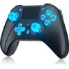 bonacell Controller wireless per console PS4 compatibile con Ps4 /Slim/Pro/PC, gamepad Supporto funzione Turbo con pulsante RGB