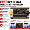 ANENG Saldatrice a punti CNC intelligente portatile GX591 12V con 99 impostazioni, kit fai-da-te per saldatura a punti con batteria al litio 18650