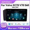 XONRICH Android 14 Wireless CarPlay Android Auto Lettore multimediale per auto per Volvo XC70 V70 S60 2000 - 2009 GPS Wifi DSP 1280*720 IPS RDS